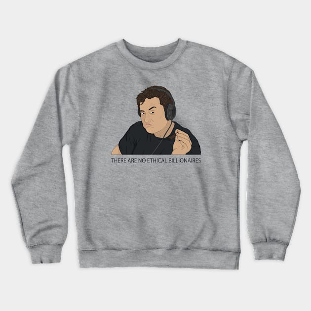 Elon Musk Smoking - There are no ethical billionaires Crewneck Sweatshirt by valentinahramov